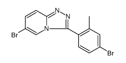 1,2,4-Triazolo[4,3-a]pyridine, 6-bromo-3-(4-bromo-2-methylphenyl)结构式