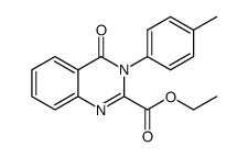 ethyl 3-(p-methylphenyl)-4-oxo-3,4-dihydroquinazoline-2-carboxylate Structure