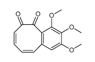 2,3,4-trimethoxybenzo[8]annulene-5,6-dione Structure