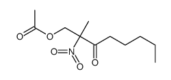 (2-methyl-2-nitro-3-oxooctyl) acetate Structure