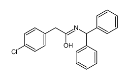 N-benzhydryl-2-(4-chlorophenyl)acetamide Structure