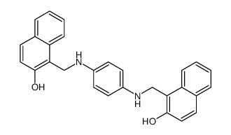1-[[4-[(2-hydroxynaphthalen-1-yl)methylamino]anilino]methyl]naphthalen-2-ol结构式