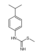 methyl N'-(4-propan-2-ylphenyl)carbamimidothioate Structure