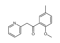 1-(2-methoxy-5-methylphenyl)-2-pyridin-2-ylethanone结构式