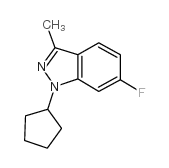 1-CYCLOPENTYL-6-FLUORO-3-METHYL-1H-INDAZOLE picture