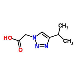 (4-ISOPROPYL-[1,2,3]TRIAZOL-1-YL)-ACETIC ACID Structure