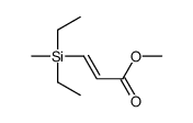 methyl 3-[diethyl(methyl)silyl]prop-2-enoate Structure