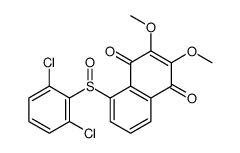 5-(2,6-dichlorophenyl)sulfinyl-2,3-dimethoxynaphthalene-1,4-dione结构式