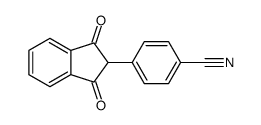 4-(1,3-dioxoinden-2-yl)benzonitrile Structure