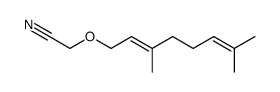 ((E)-3,7-Dimethyl-octa-2,6-dienyloxy)-acetonitrile Structure