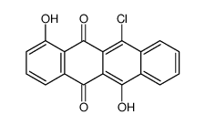 11-chloro-1,6-dihydroxytetracene-5,12-dione结构式