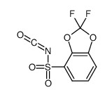 2,2-difluoro-N-(oxomethylidene)-1,3-benzodioxole-4-sulfonamide Structure