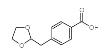 4-(1,3-dioxolan-2-ylmethyl)benzoic acid Structure