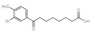 8-(3-bromo-4-methylphenyl)-8-oxooctanoic acid结构式
