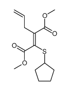 (Z)-2-Allyl-3-cyclopentylsulfanyl-but-2-enedioic acid dimethyl ester Structure