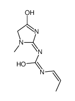 1-(3-methyl-5-oxo-4H-imidazol-2-yl)-3-prop-1-enylurea结构式