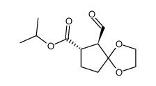 isopropyl (6S,7S)-6-formyl-1,4-dioxaspiro[4.4]nonane-7-carboxylate Structure