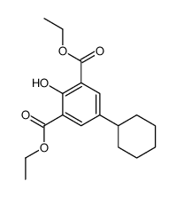 diethyl 5-cyclohexyl-2-hydroxybenzene-1,3-dicarboxylate Structure