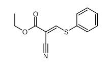 ethyl 2-cyano-3-phenylsulfanylprop-2-enoate结构式