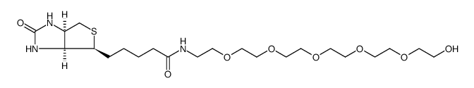 Biotin-PEG6-alcohol结构式