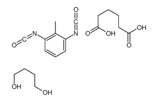 butane-1,4-diol,1,3-diisocyanato-2-methylbenzene,hexanedioic acid Structure