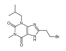 1-methyl-3-isobutyl-8-(2-bromoethyl)xanthine Structure