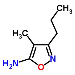 4-Methyl-3-propyl-1,2-oxazol-5-amine Structure