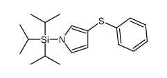 (3-phenylsulfanylpyrrol-1-yl)-tri(propan-2-yl)silane结构式