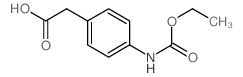 2-{4-[(ethoxycarbonyl)amino]phenyl}acetic acid structure