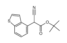 benzo[b]thiophen-4-yl-cyano-acetic acid tert-butyl ester Structure