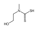 2-hydroxyethyl(methyl)carbamodithioic acid Structure