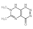 8,9-dimethyl-2,3,4,7,9,10-hexazabicyclo[4.4.0]deca-3,7,11-trien-5-one结构式