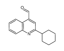 2-cyclohexyl-quinoline-4-carbaldehyde Structure