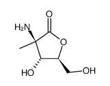 L-Arabinonicacid,2-amino-2-deoxy-2-C-methyl-,gamma-lactone(9CI) structure