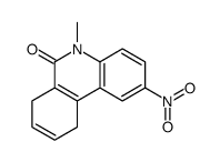 5-methyl-2-nitro-7,10-dihydrophenanthridin-6-one结构式