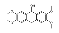 2,3,6,7-tetramethoxy-9,10-dihydroanthracen-9-ol Structure