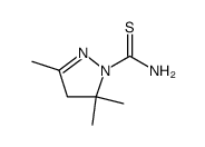 2-Pyrazoline-1-carboxamide,3,5,5-trimethylthio-(6CI,7CI) structure