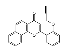 2-(2-prop-2-ynoxyphenyl)benzo[h]chromen-4-one结构式