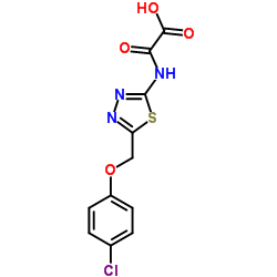 ({5-[(4-Chlorophenoxy)methyl]-1,3,4-thiadiazol-2-yl}amino)(oxo)acetic acid结构式