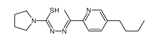 N-[(Z)-1-(5-butylpyridin-2-yl)ethylideneamino]pyrrolidine-1-carbothioamide Structure