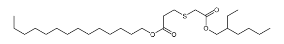 tetradecyl 3-[2-(2-ethylhexoxy)-2-oxoethyl]sulfanylpropanoate Structure