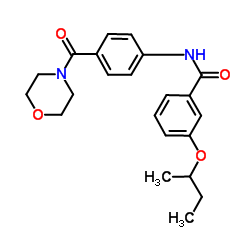 3-sec-Butoxy-N-[4-(4-morpholinylcarbonyl)phenyl]benzamide Structure