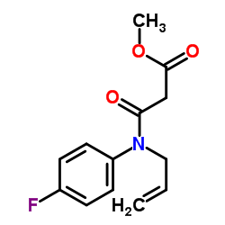 Methyl 3-[allyl(4-fluorophenyl)amino]-3-oxopropanoate Structure