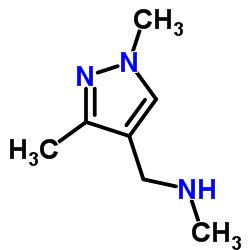 (1,3-二甲基-1H-吡唑-4-甲基)-甲胺结构式