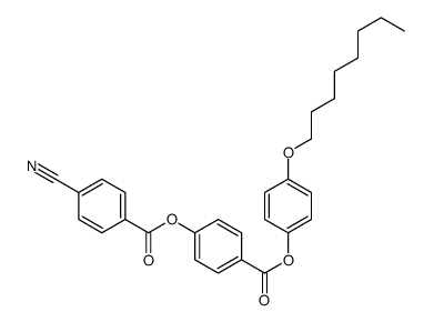 [4-(4-octoxyphenoxy)carbonylphenyl] 4-cyanobenzoate Structure