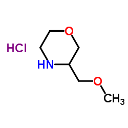 3-(Methoxymethyl)morpholine hydrochloride (1:1) Structure