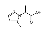 1H-Pyrazole-1-acetic acid, α,5-dimethyl Structure