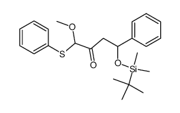 4-((tert-butyldimethylsilyl)oxy)-1-methoxy-4-phenyl-1-(phenylthio)butan-2-one Structure