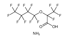 AMONIUM PERFLUORO(2-METHYL-3-OXAOCTADECANOATE) Structure