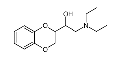 2-<2-Diethylamino-1-hydroxy-ethyl>-1,4-benzodioxan Structure